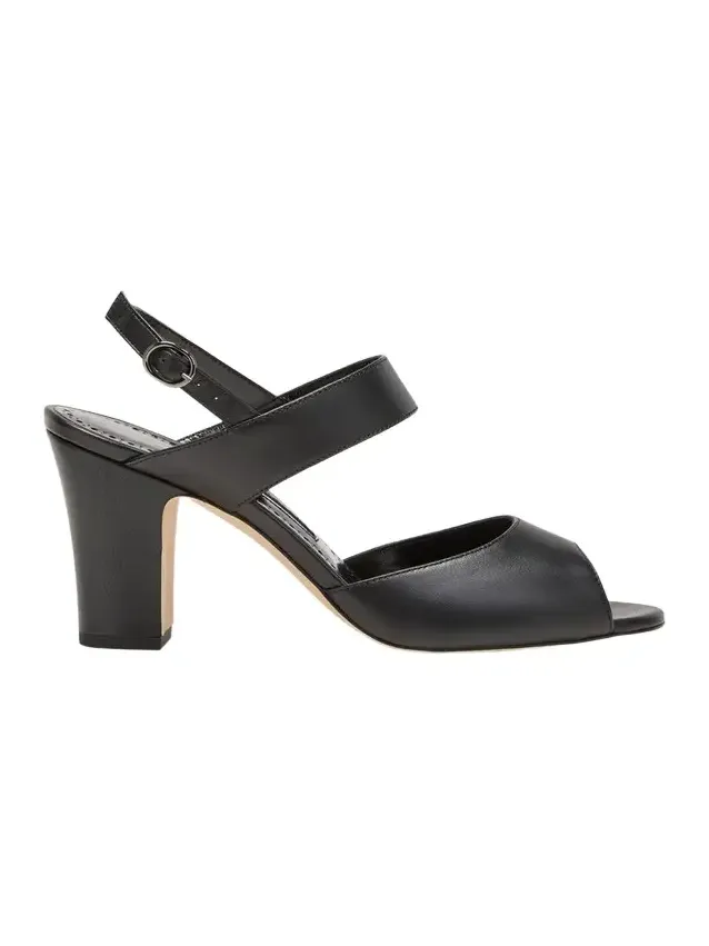Khiko Leather Peep-Toe Slingback Sandals Khiko Leather Peep-Toe Slingback Sandals