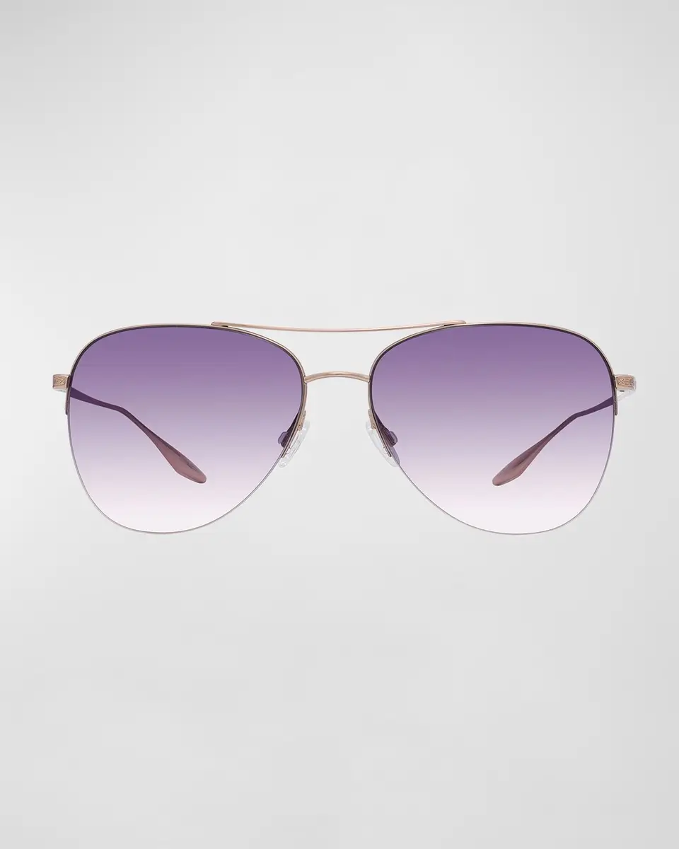 BARTON PERREIRA Chevalier Titanium Aviator Sunglasses | Thumbnail 3