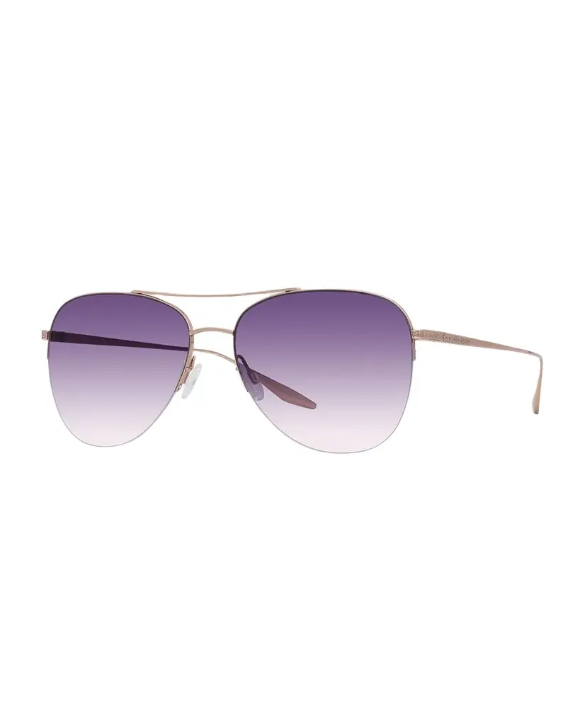 BARTON PERREIRA Chevalier Titanium Aviator Sunglasses | Image 1 BARTON PERREIRA Chevalier Titanium Aviator Sunglasses | Image 1