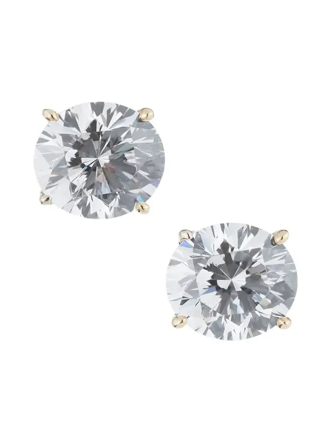 14K Yellow Gold 3.5ct Stud Earrings 14K Yellow Gold 3.5ct Stud Earrings