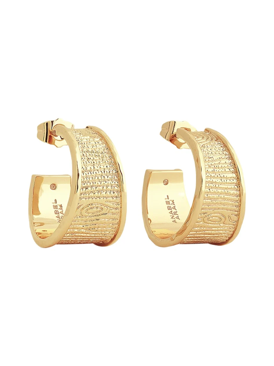 Enchanted Forest Bark Hoop Earrings Enchanted Forest Bark Hoop Earrings