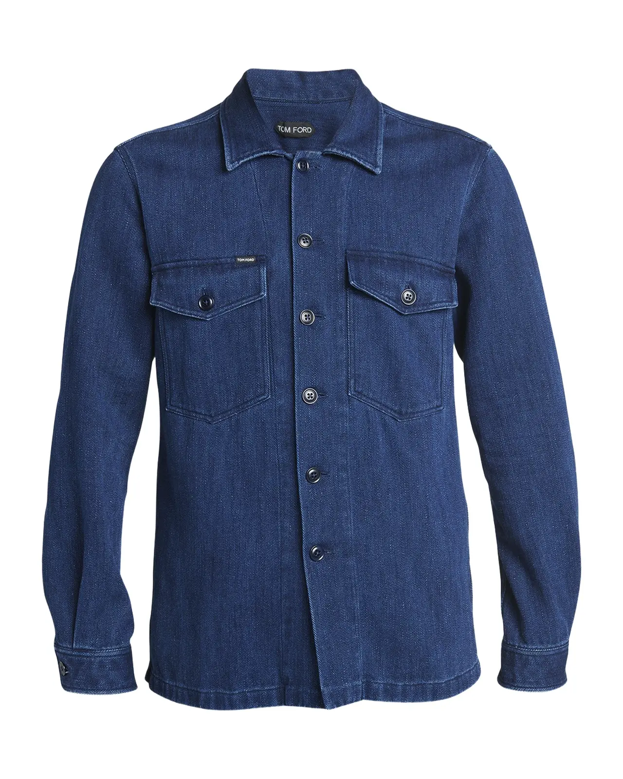 Tom Ford Men's Dark Wash Denim Overshirt
