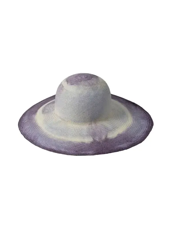 Barbisio Amos Two-Tone Straw Floppy Hat