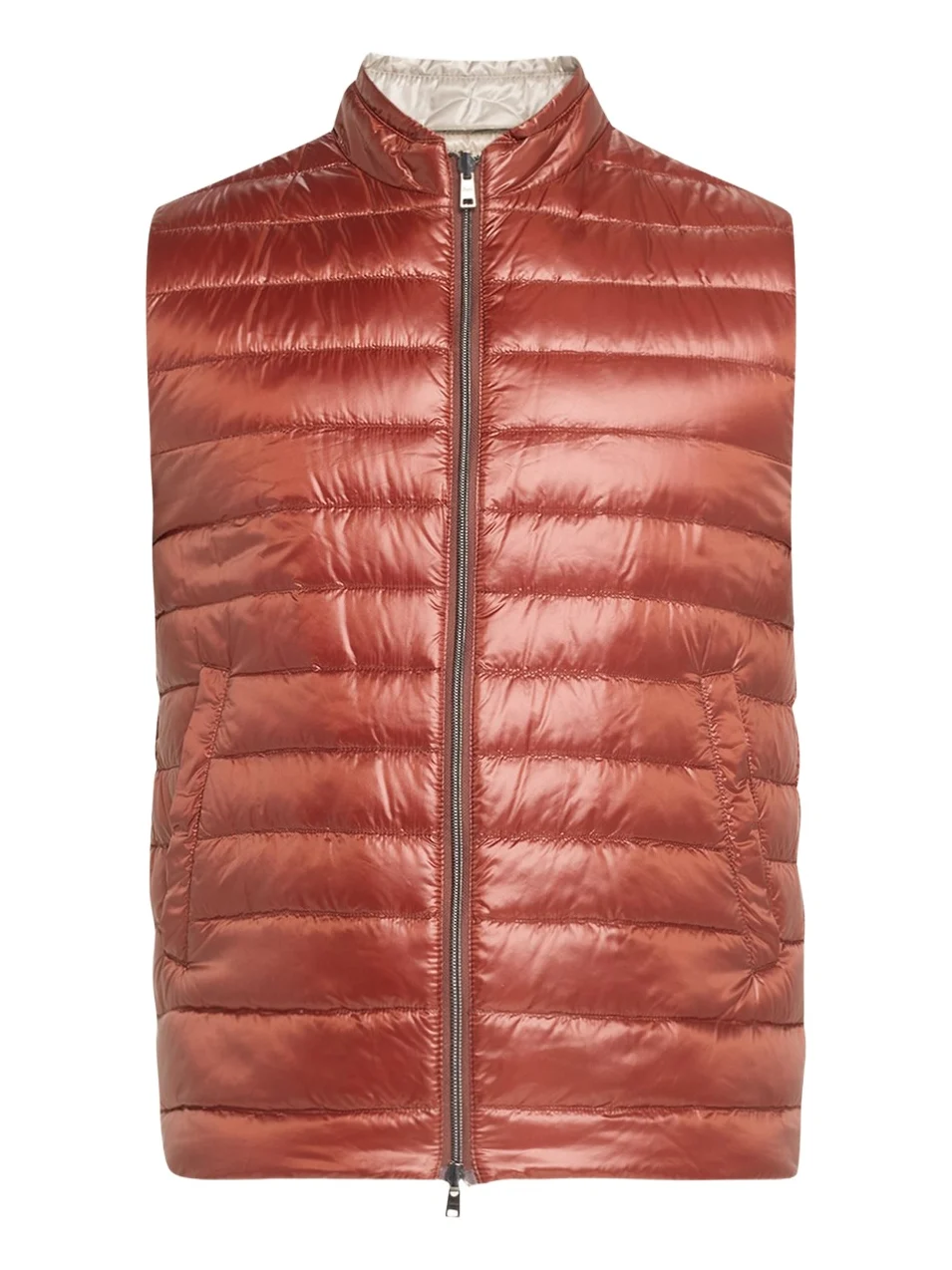HERNO Men's Nylon Ultralight Reversible Bicolor Vest