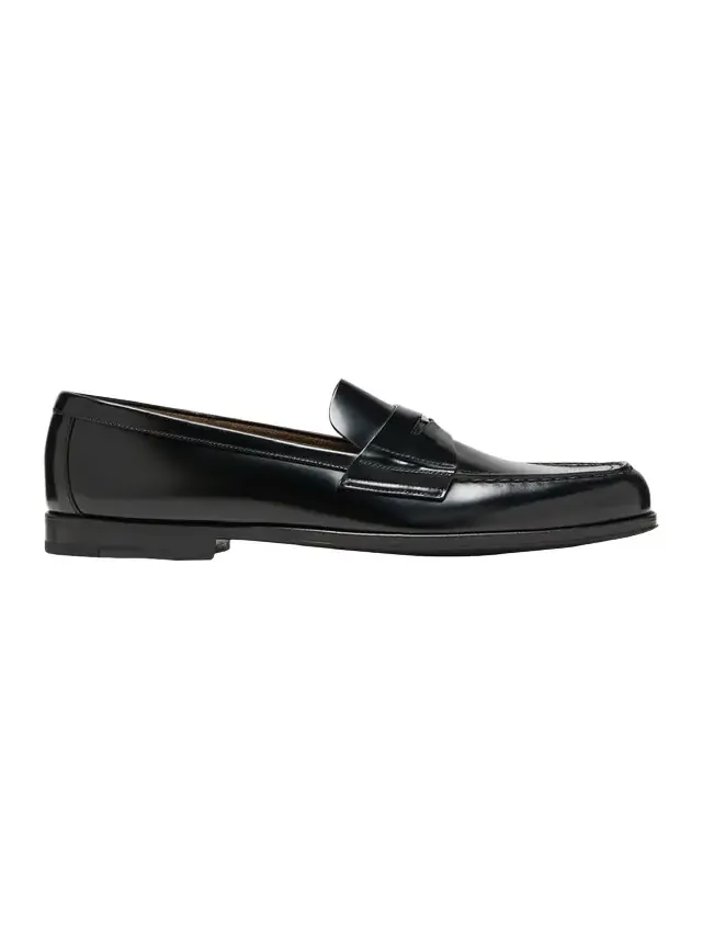 Men's Brushed Leather Penny Loafers