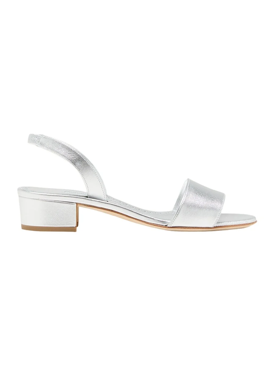 Patopia Metallic Slingback Sandals