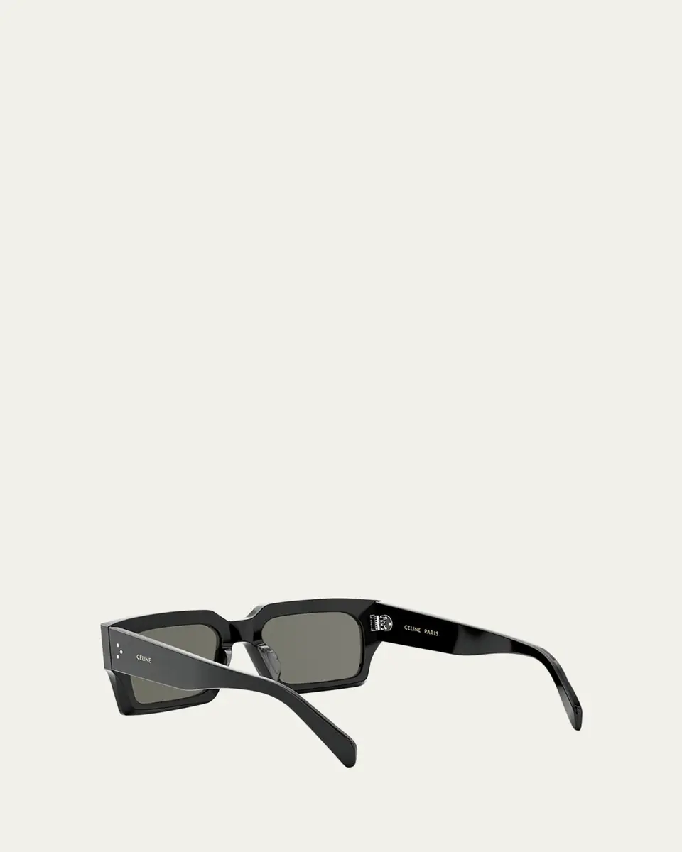 Celine Bold 3 Dots Beveled Acetate Rectangle Sunglasses | Thumbnail 4 Celine Bold 3 Dots Beveled Acetate Rectangle Sunglasses | Thumbnail 4
