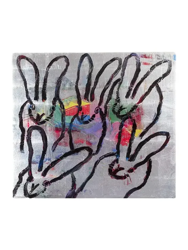 Hunt Slonem Color Burst Bunnies Placemat