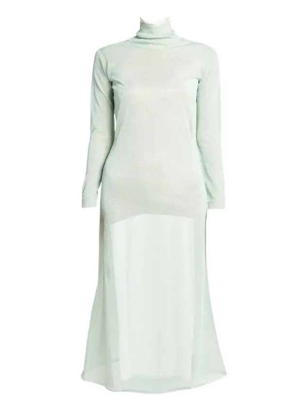 Double-Layer Open-Back Lurex Jersey Midi Dress Double-Layer Open-Back Lurex Jersey Midi Dress