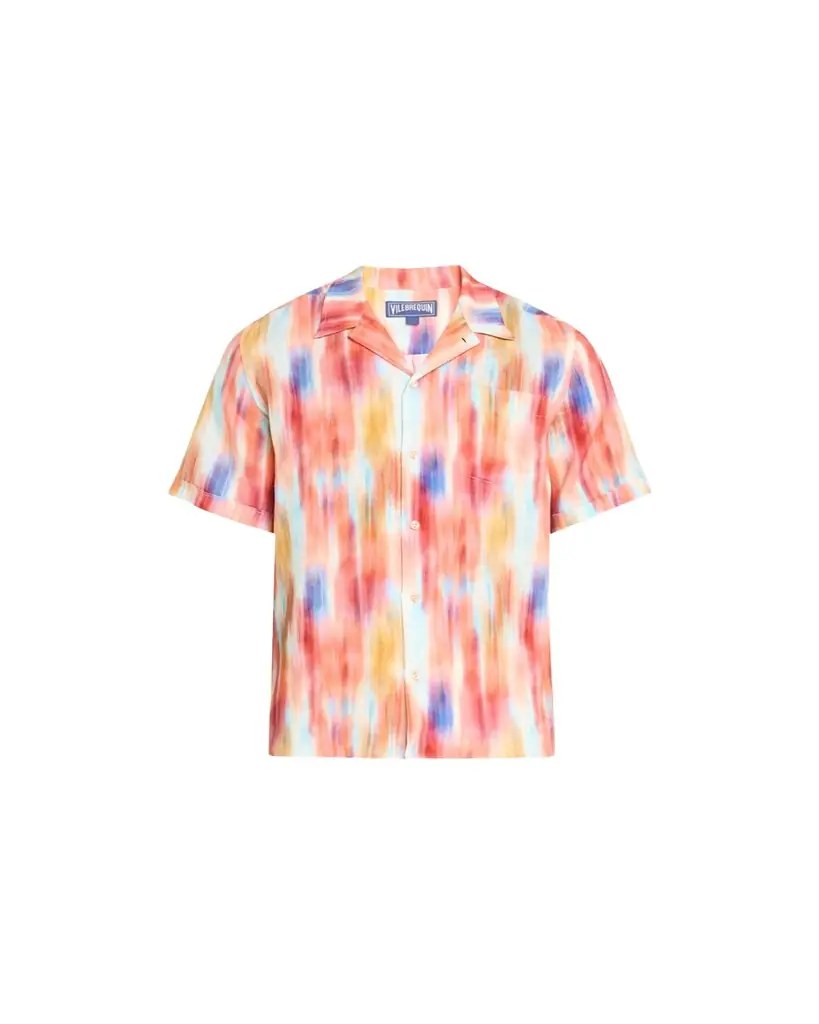 Vilebrequin Men's Ikat-Print Short-Sleeve Shirt | Image 1 Vilebrequin Men's Ikat-Print Short-Sleeve Shirt | Image 1