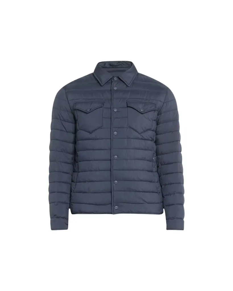 Herno Men's Padded Nylon Snap-Front Overshirt | Image 1 Herno Men's Padded Nylon Snap-Front Overshirt | Image 1