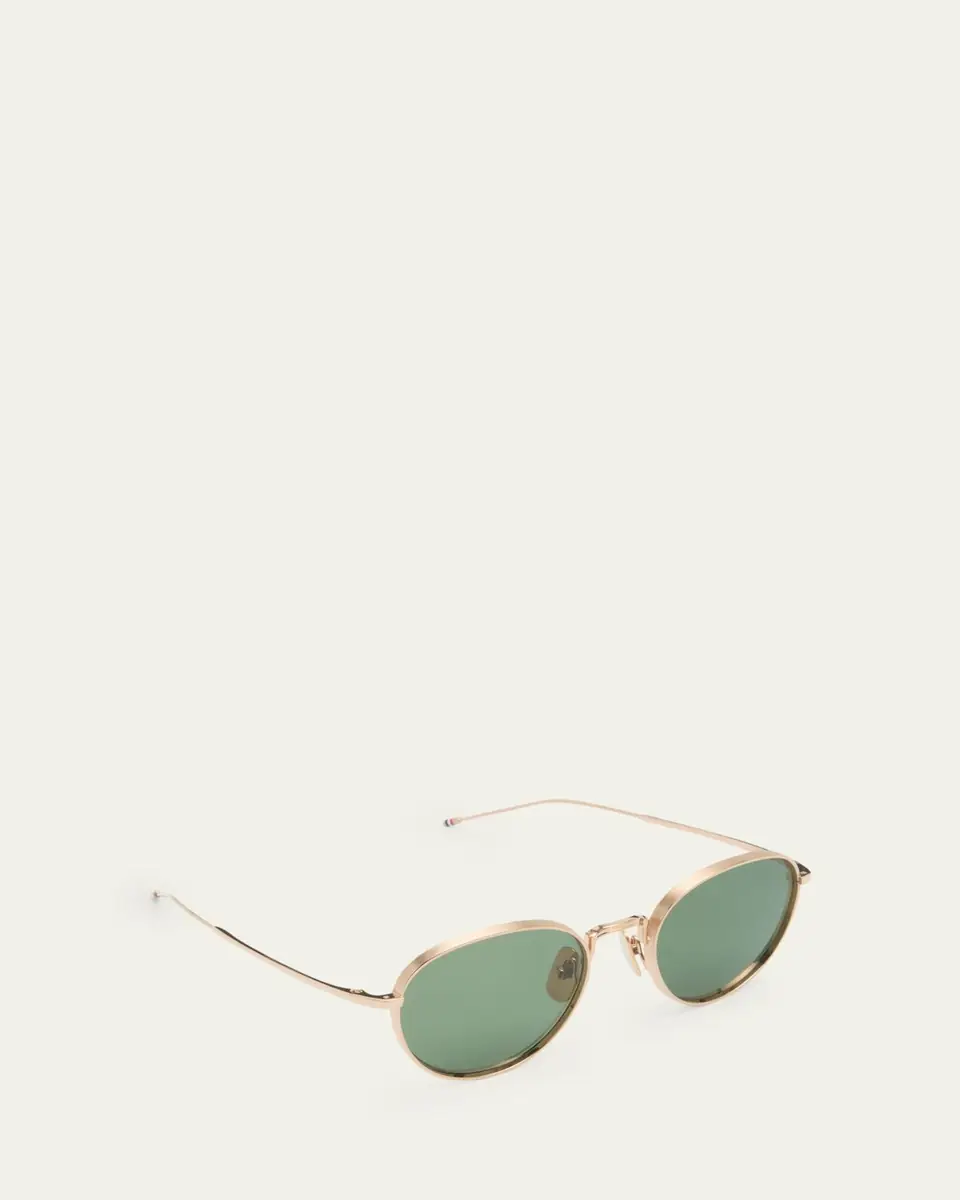 Thom Browne Men's Titanium Round Sunglasses | Thumbnail 2