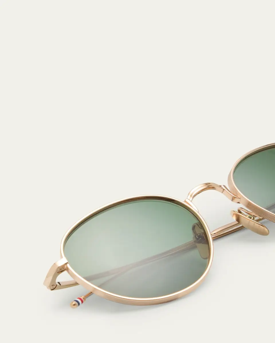 Thom Browne Men's Titanium Round Sunglasses | Thumbnail 5