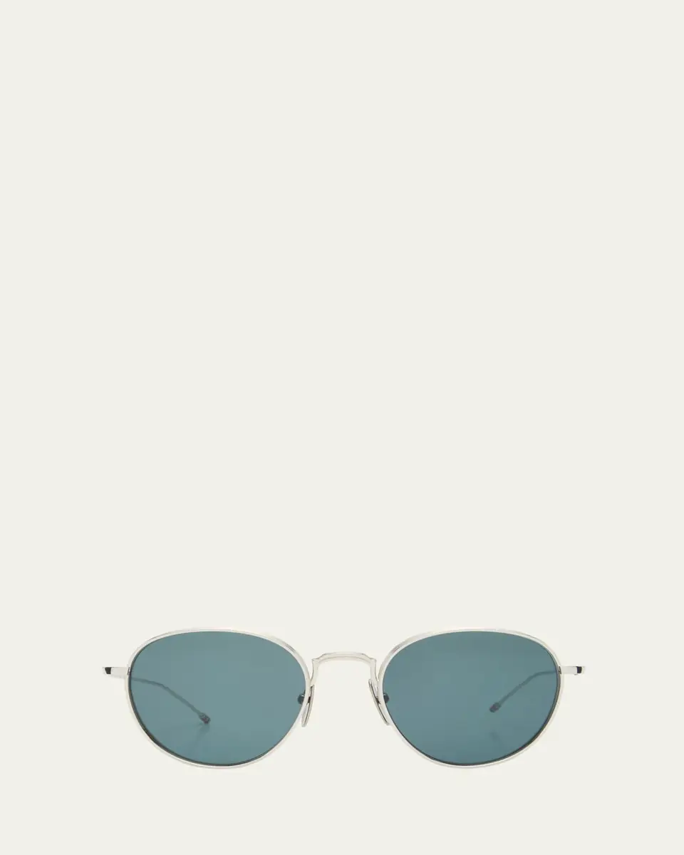 Thom Browne Men's Titanium Round Sunglasses | Thumbnail 6