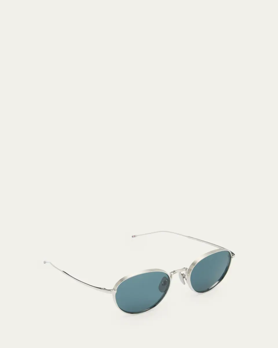 Thom Browne Men's Titanium Round Sunglasses | Thumbnail 7