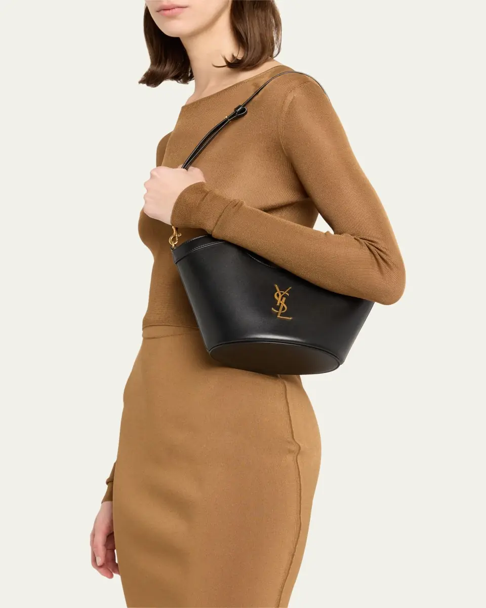 Saint Laurent Mini YSL Top-Handle Bag in Leather | Thumbnail 7