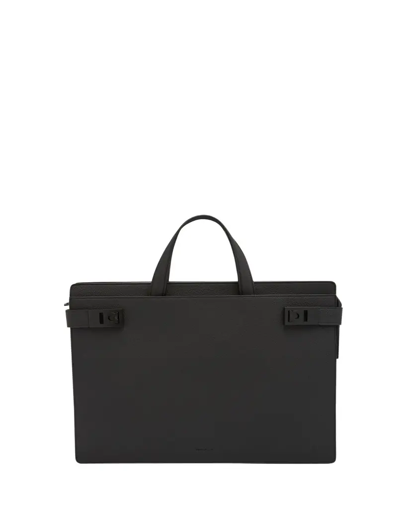 Ferragamo Men's Medium Leather Briefcase | Image 1 Ferragamo Men's Medium Leather Briefcase | Image 1