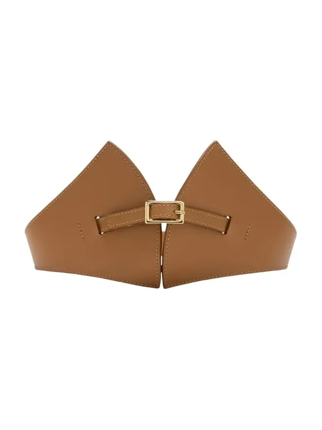 La Remarquable Wide Leather Belt