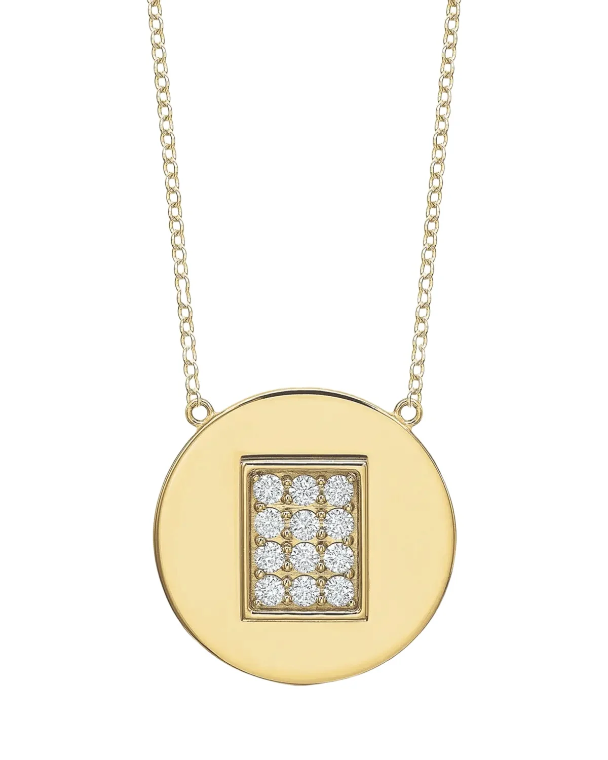 14K Gold Diamond Birthstone Necklace