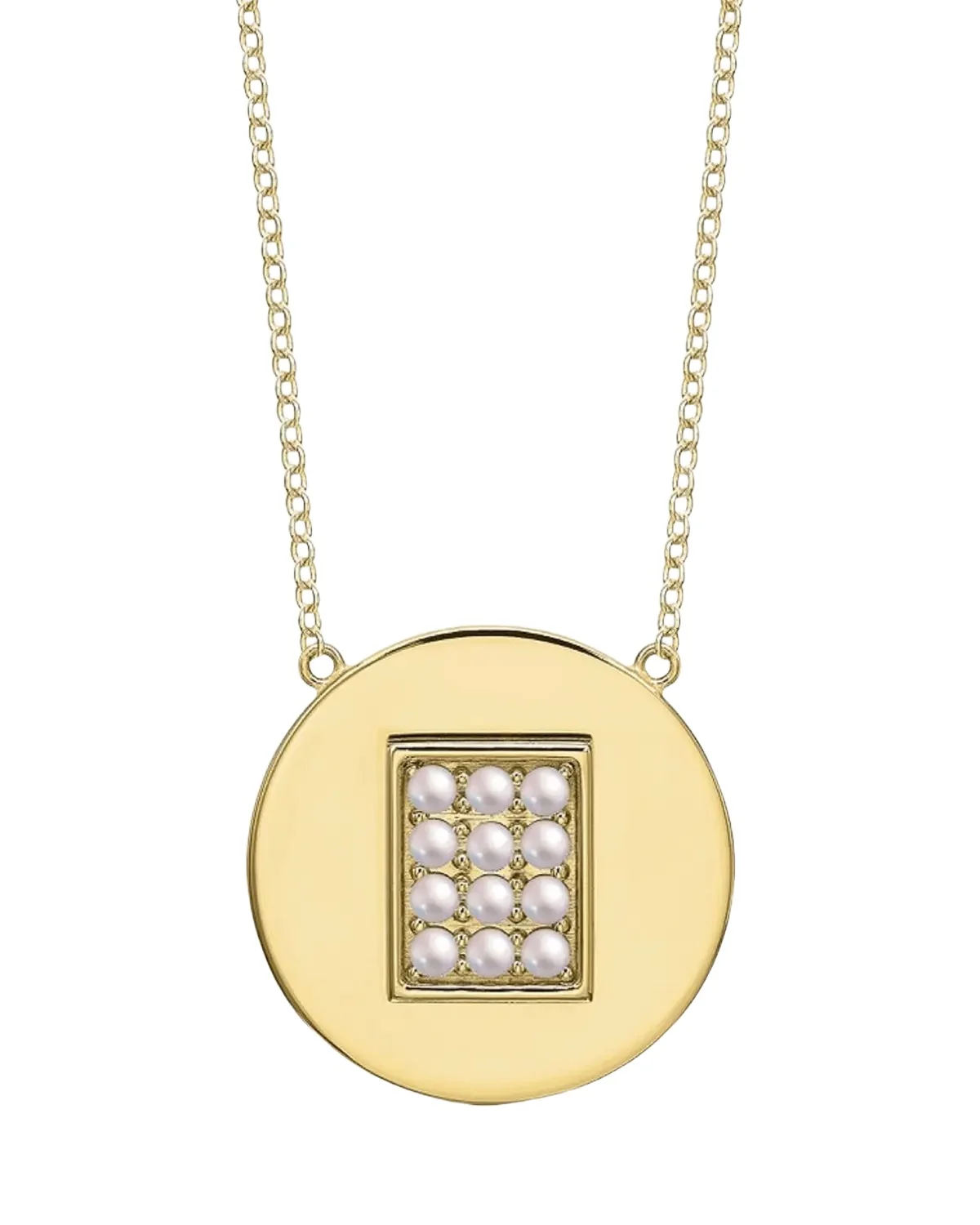 14K Gold Pearl Birthstone Necklace
