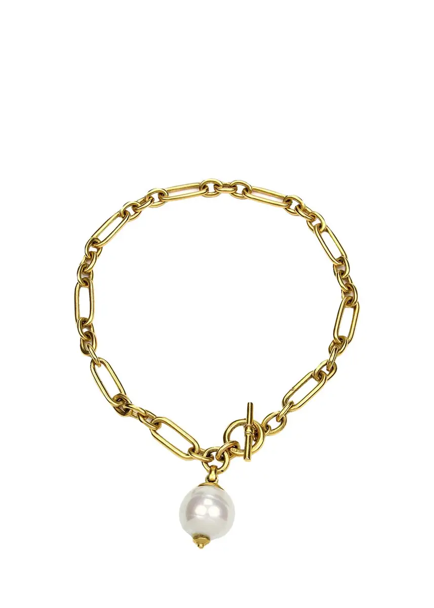 ben-amun Pearly Chain-Link Short Necklace | Thumbnail 3