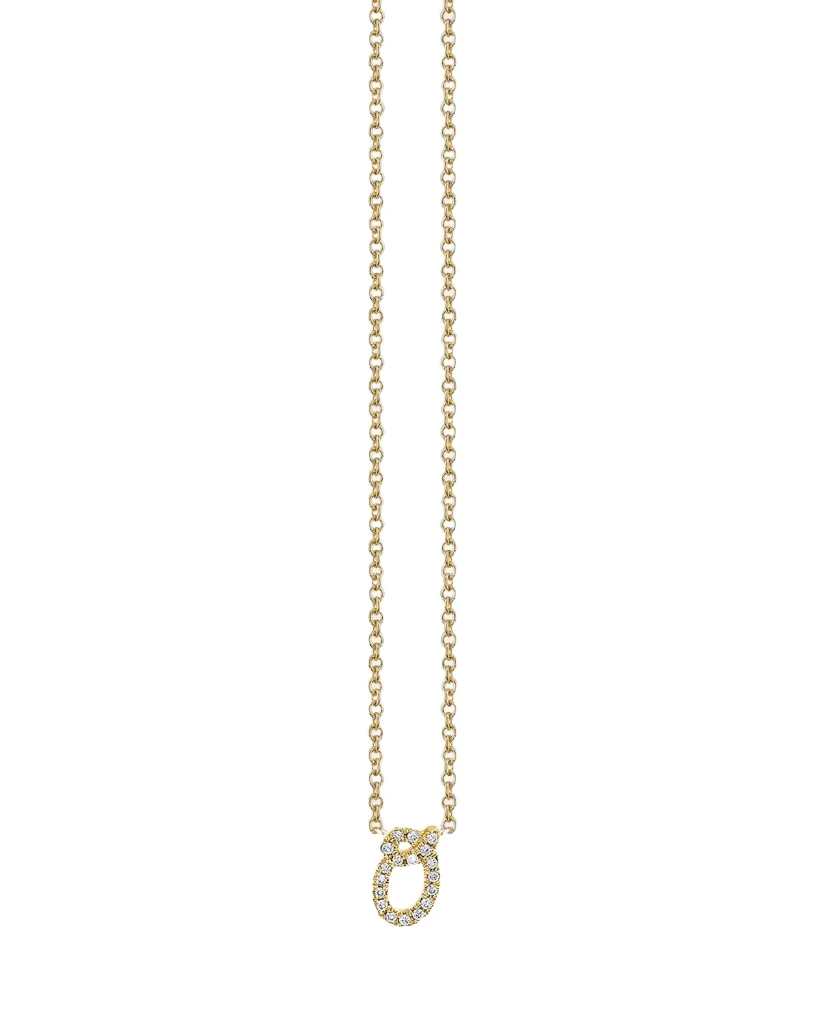 14k Diamond Pave Initial Necklace 14k Diamond Pave Initial Necklace