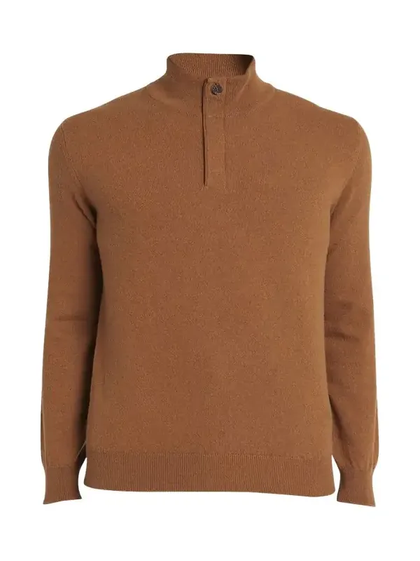 Men's Cashmere Quarter-Zip Sweater Men's Cashmere Quarter-Zip Sweater