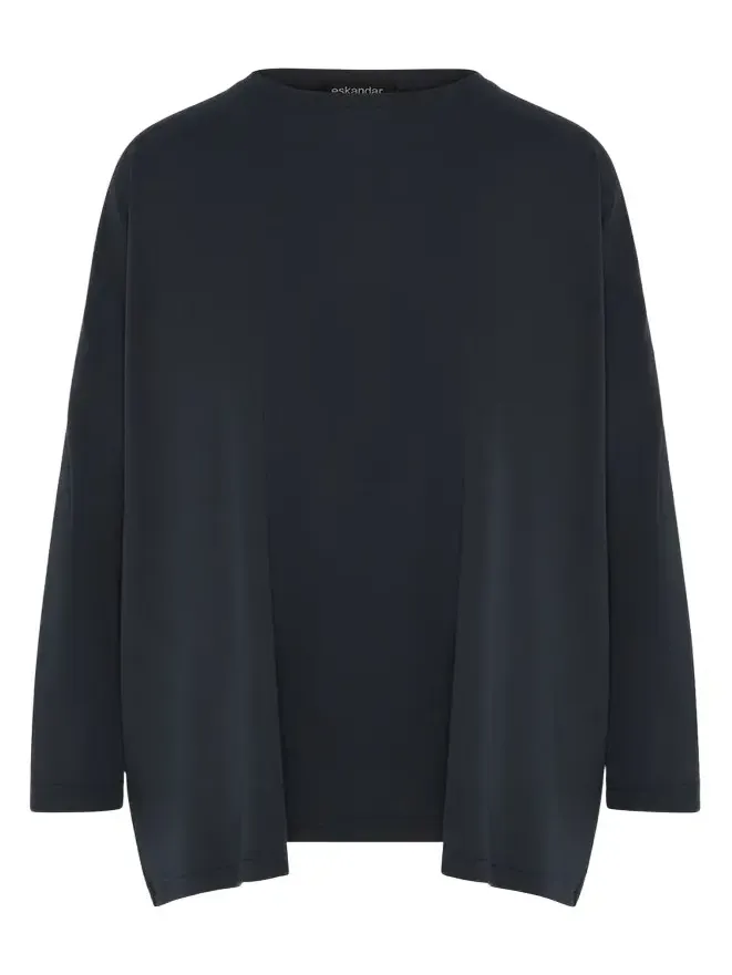 Round Neck Long Sleeve Cotton T-Shirt