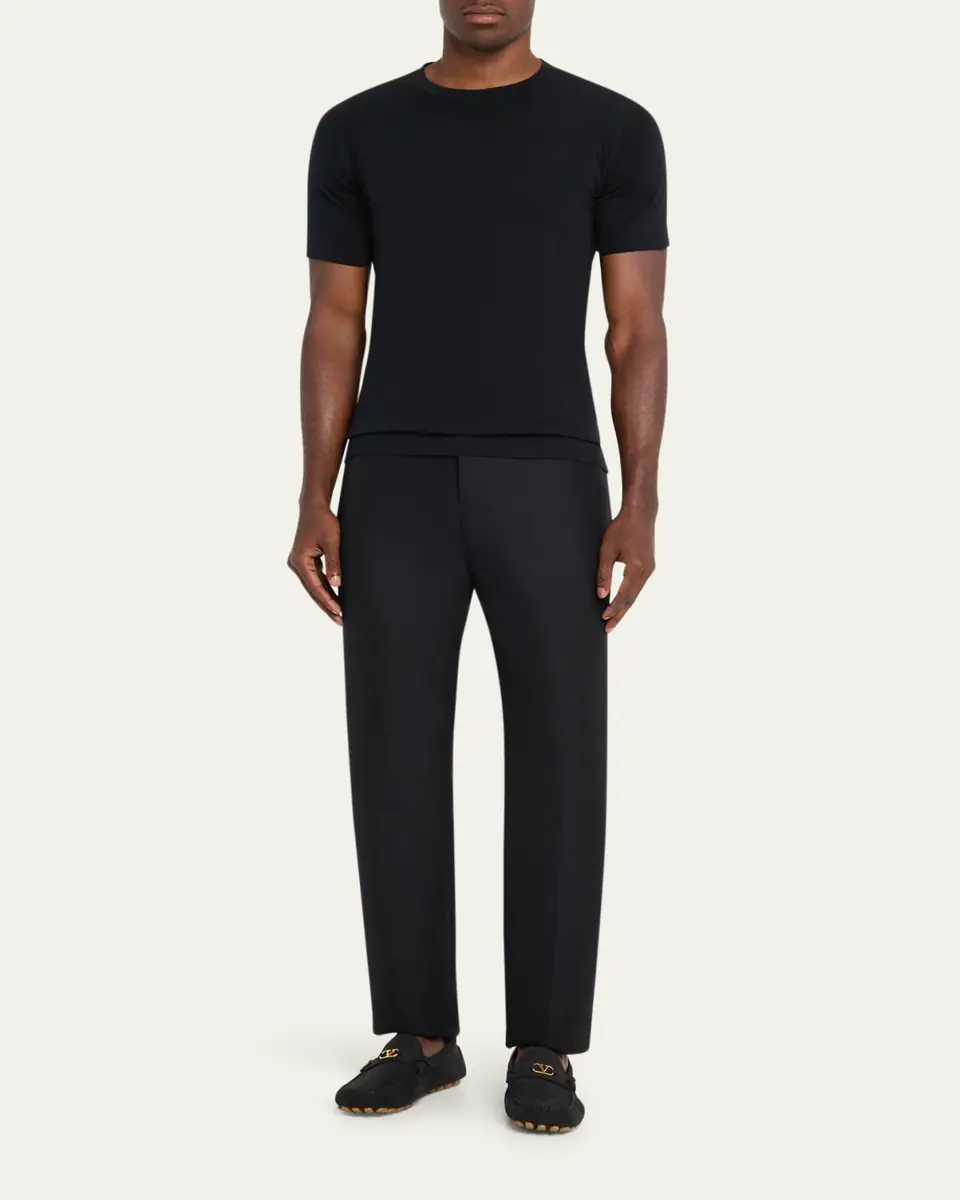 John Smedley Men's Lorca Sea Island Cotton T-Shirt | Thumbnail 2
