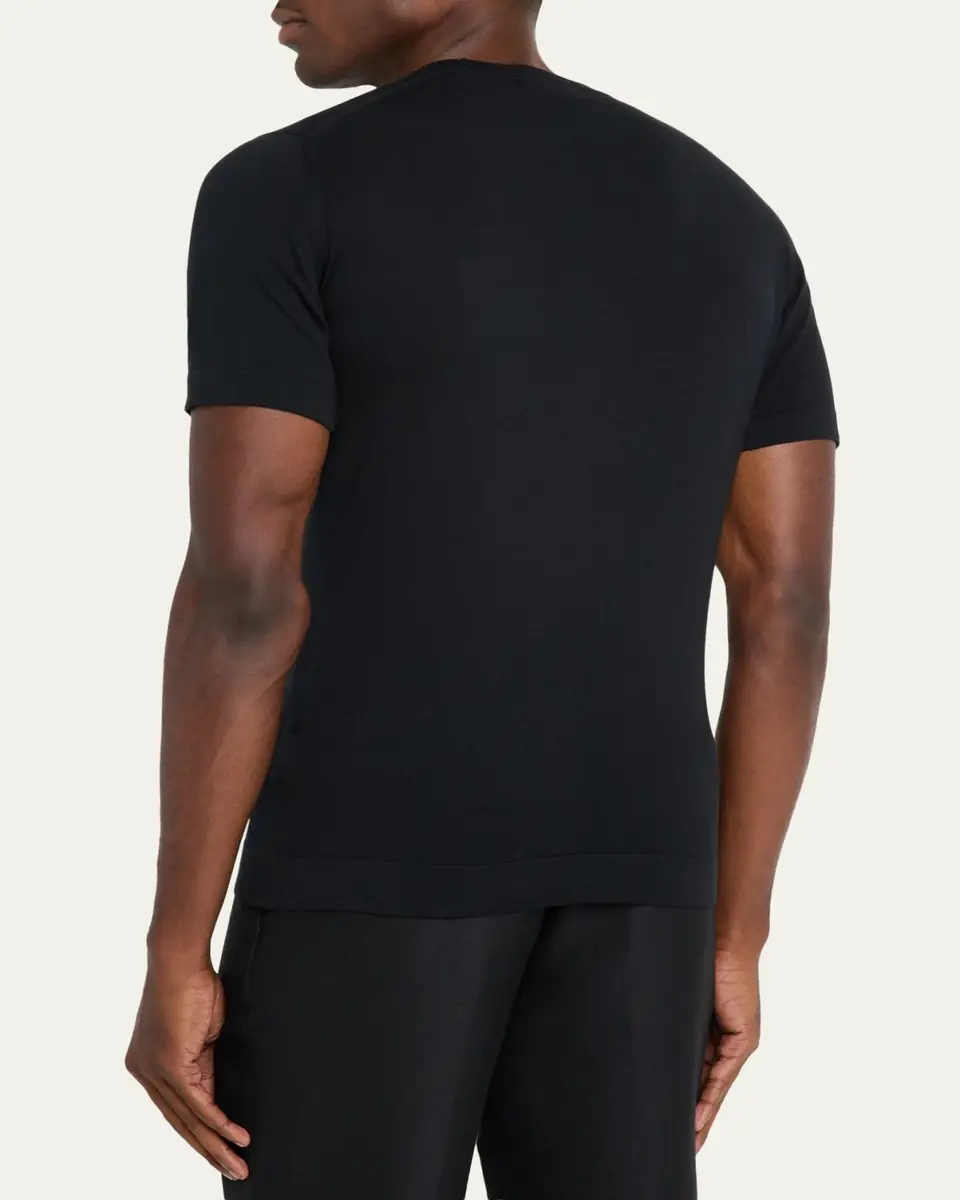 John Smedley Men's Lorca Sea Island Cotton T-Shirt | Thumbnail 3