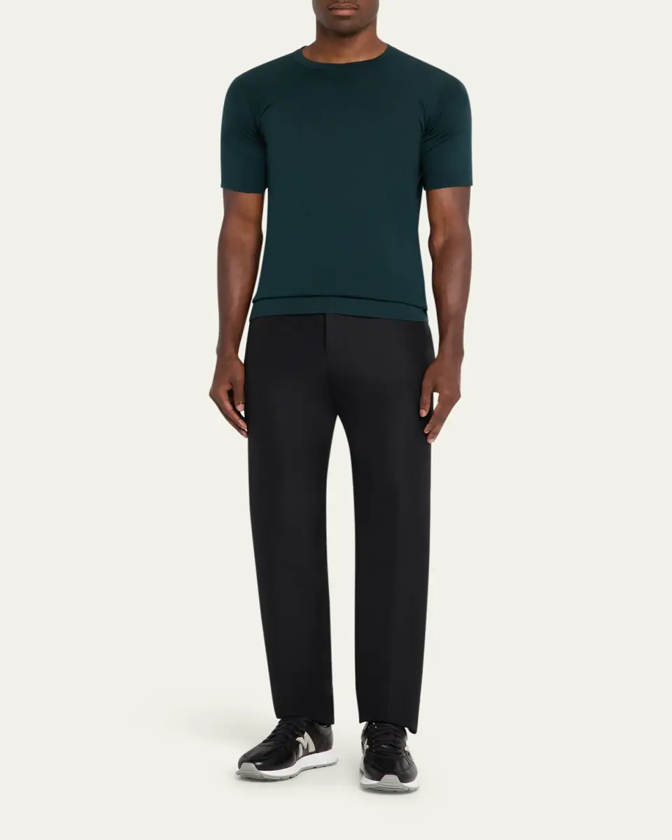 John Smedley Men's Lorca Sea Island Cotton T-Shirt | Thumbnail 6