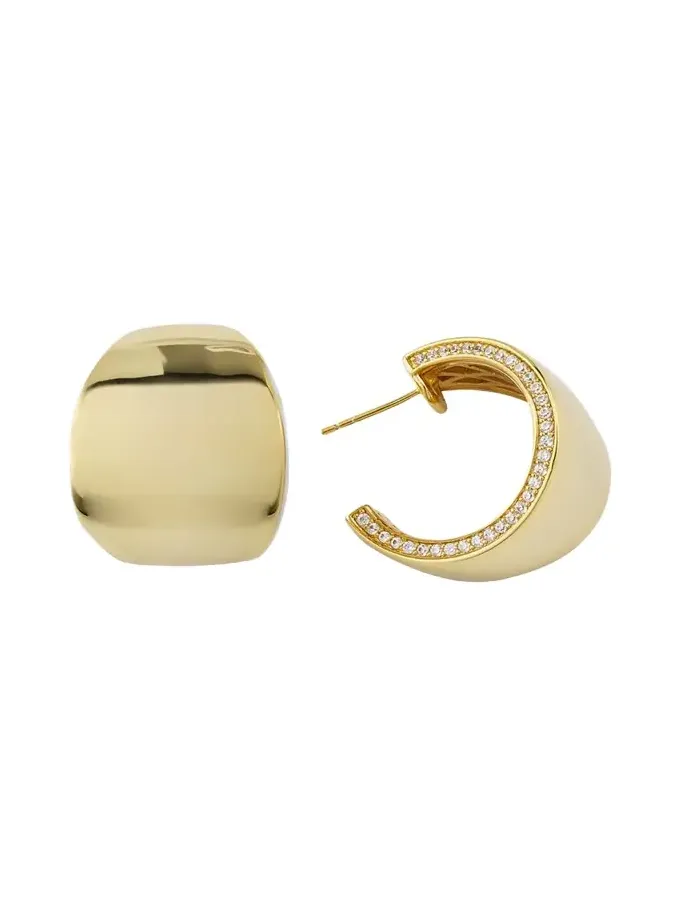 Nicole Gold-Plated Hoop Earrings