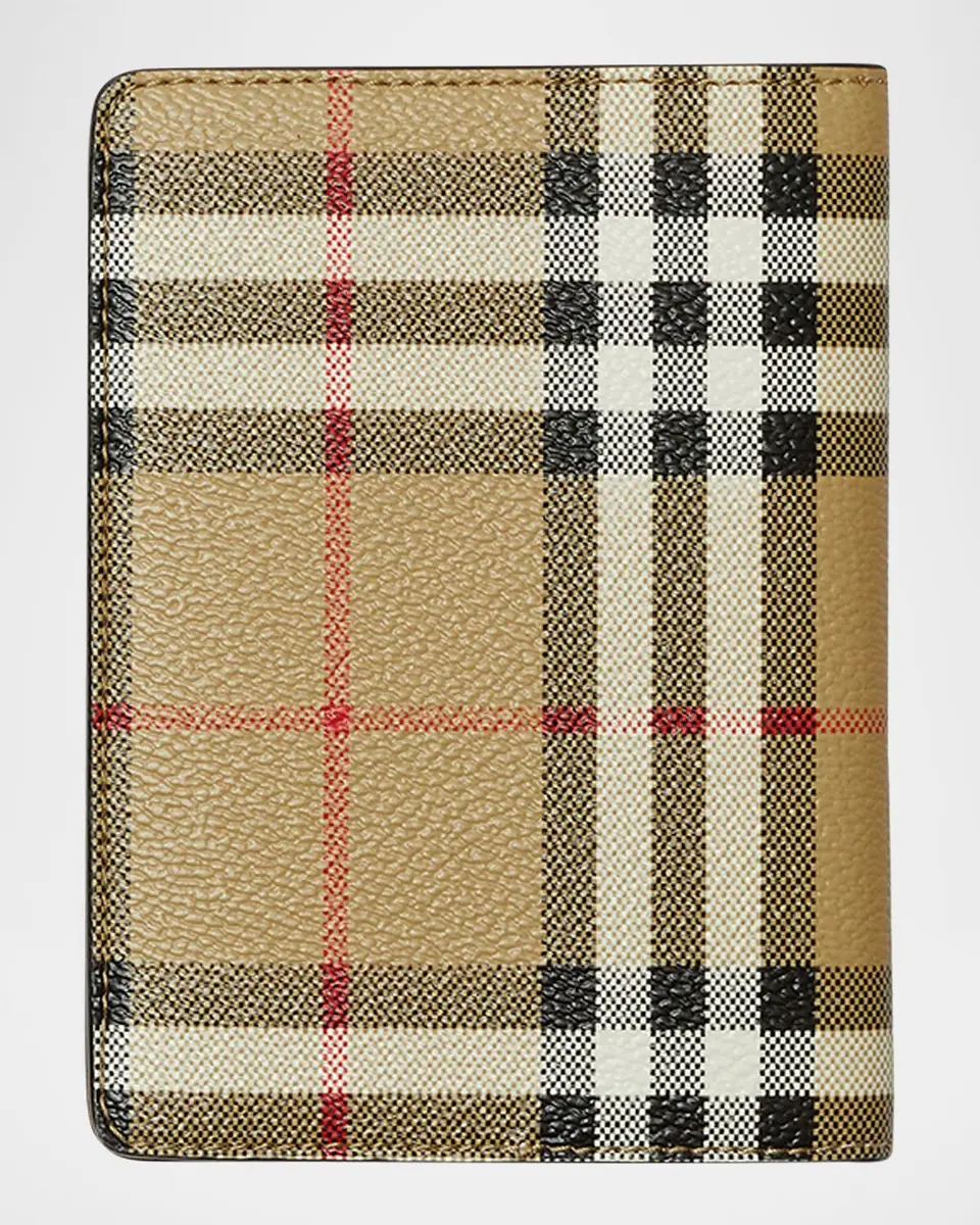 Burberry Check Bifold Passport Holder | Thumbnail 3 Burberry Check Bifold Passport Holder | Thumbnail 3