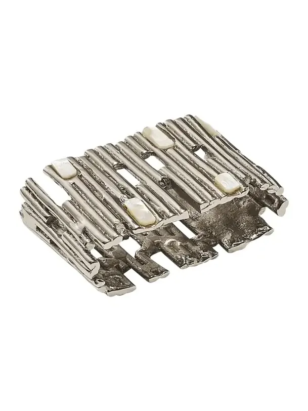 Kim Seybert Silver Matrix Napkin Ring