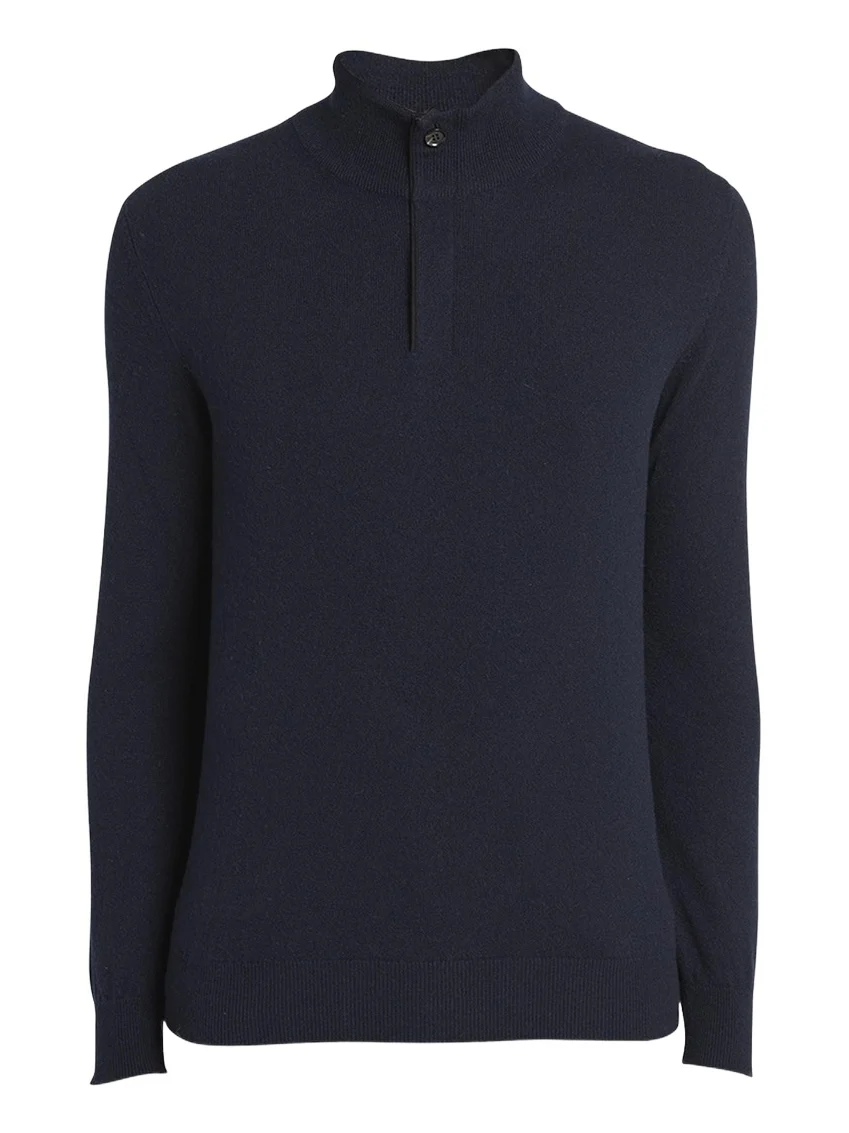 Men's Oasi Cashmere Zip Mock Neck Sweater Men's Oasi Cashmere Zip Mock Neck Sweater