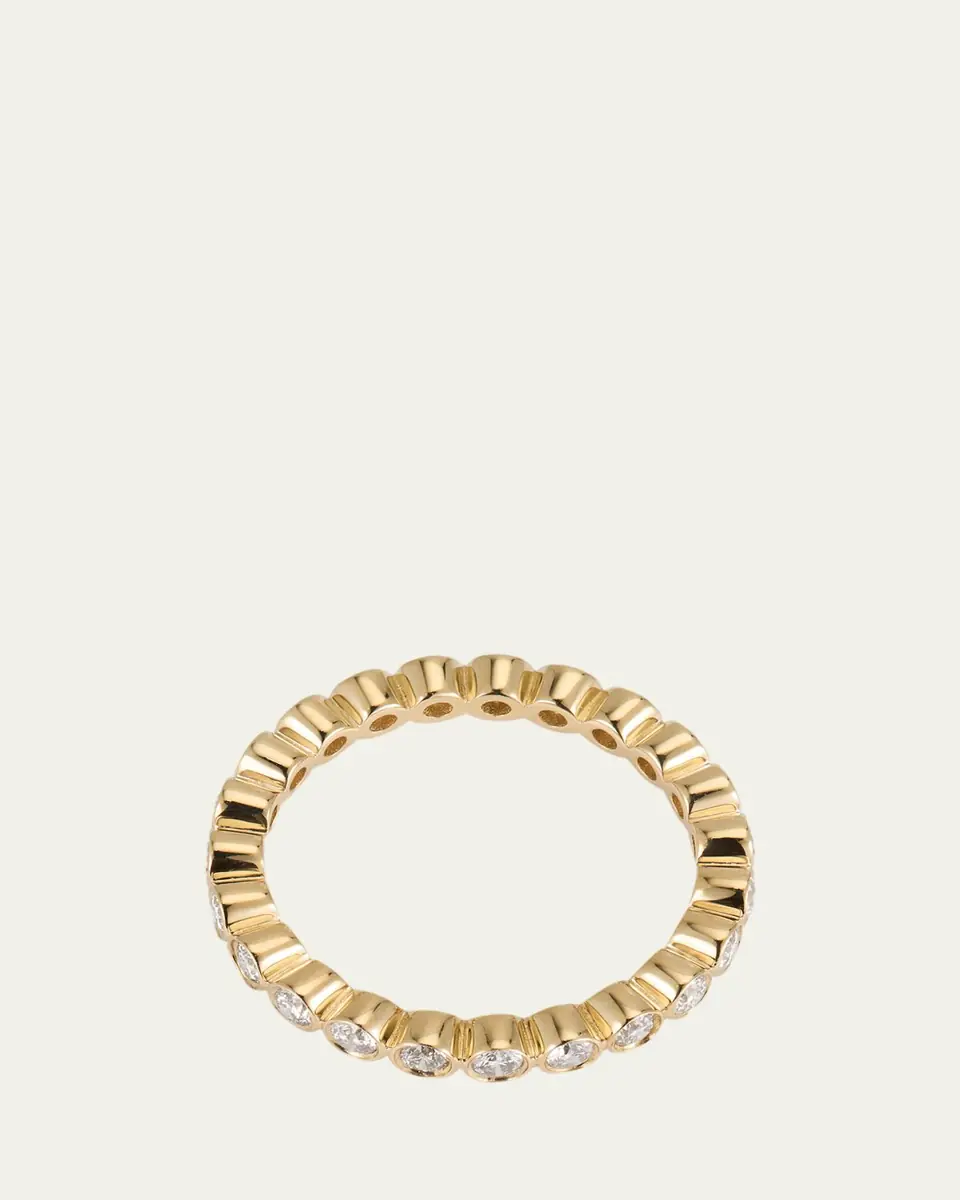 Sydney Evan 14K Yellow Gold Bezel Eternity Ring | Thumbnail 4