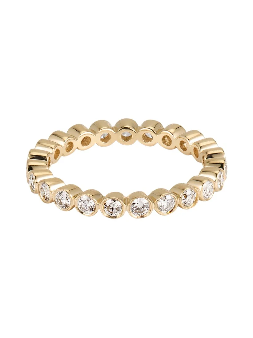 14K Yellow Gold Bezel Eternity Ring 14K Yellow Gold Bezel Eternity Ring
