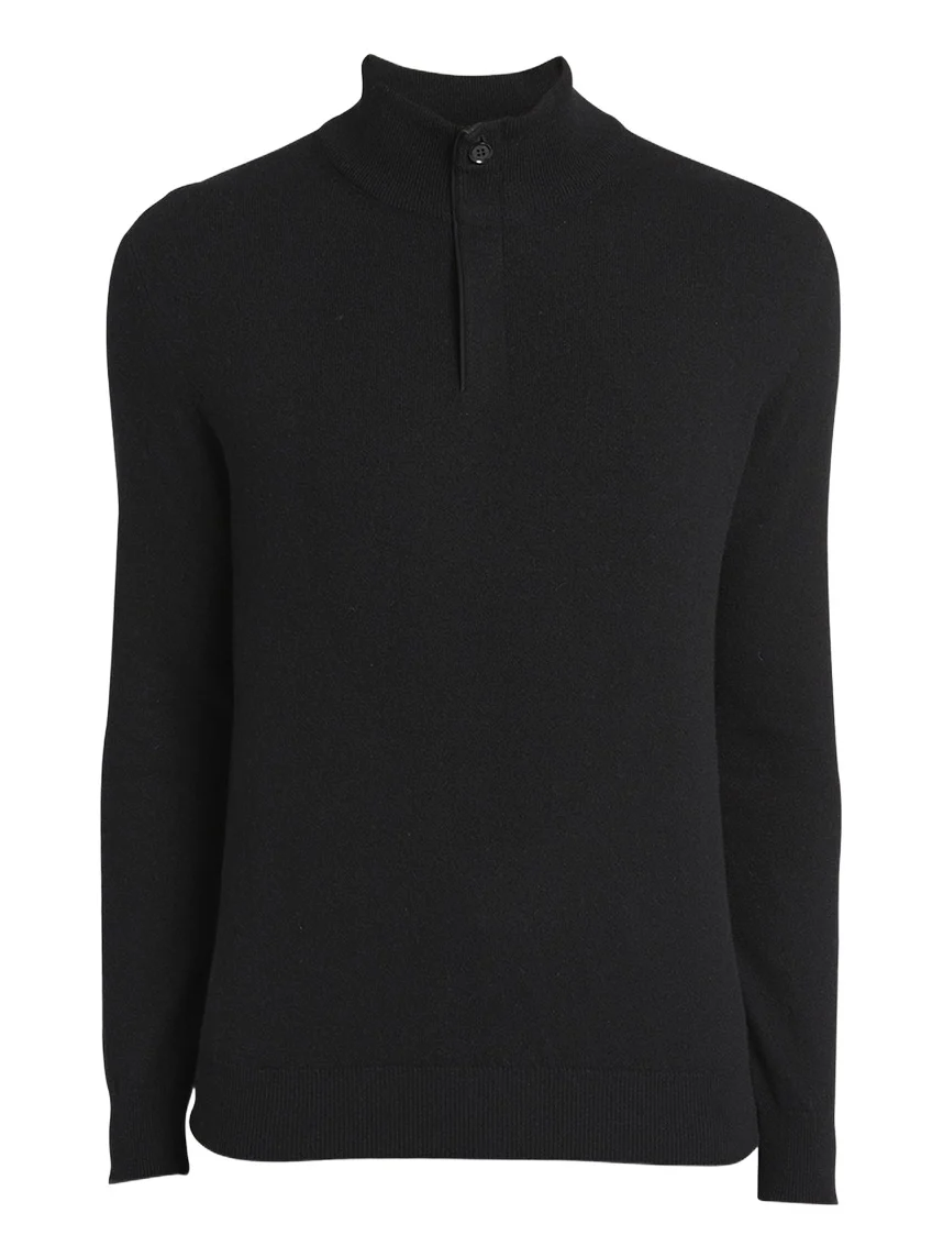 Men's Cashmere Quarter-Zip Sweater Men's Cashmere Quarter-Zip Sweater