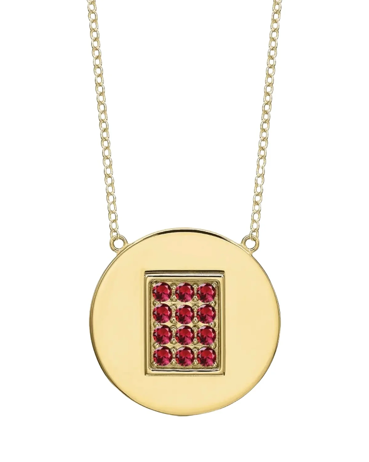 Tracee Nichols 14K Gold Ruby Birthstone Necklace