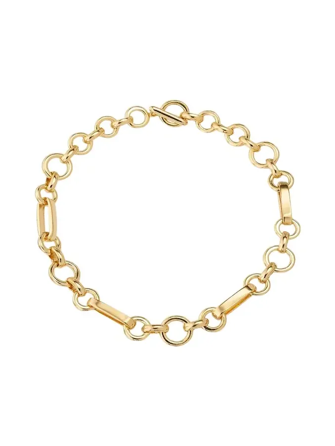 Olivia Gold Oval Chain Link Necklace