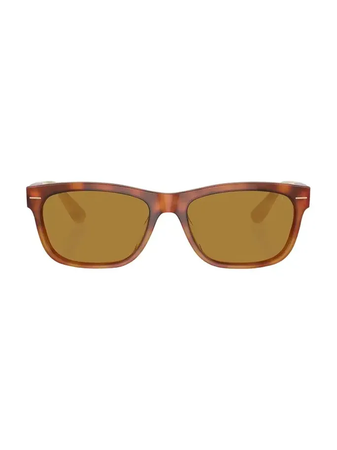 Two-Tone Acetate Square Sunglasses