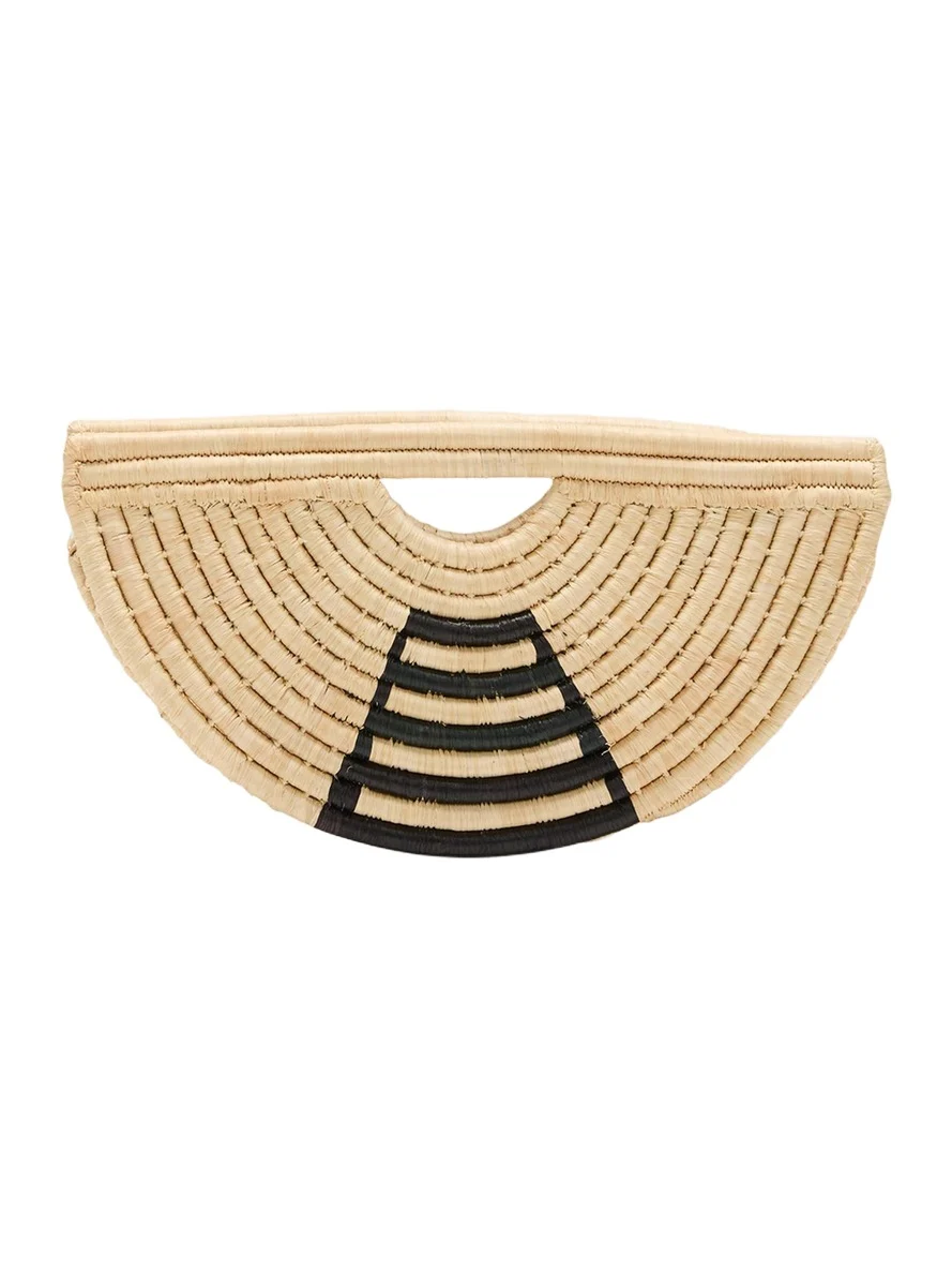 Mini Half Moon Raffia Top-Handle Bag Mini Half Moon Raffia Top-Handle Bag