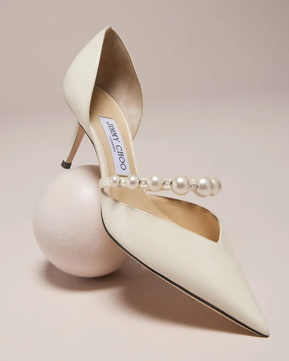 Jimmy Choo Aurelie d'Orsay Pearly Band Pumps | Thumbnail 4 Jimmy Choo Aurelie d'Orsay Pearly Band Pumps | Thumbnail 4
