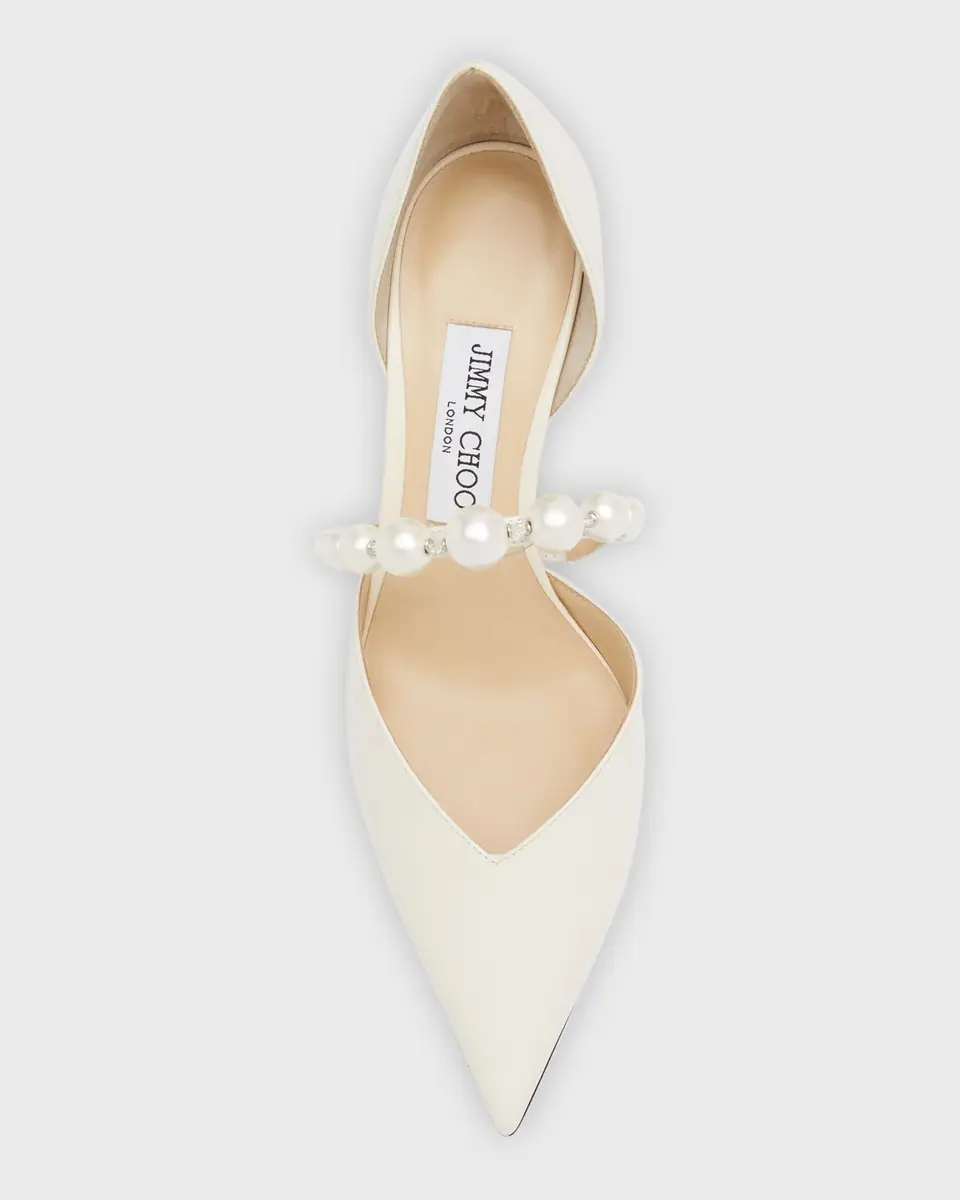 Jimmy Choo Aurelie d'Orsay Pearly Band Pumps | Thumbnail 5 Jimmy Choo Aurelie d'Orsay Pearly Band Pumps | Thumbnail 5