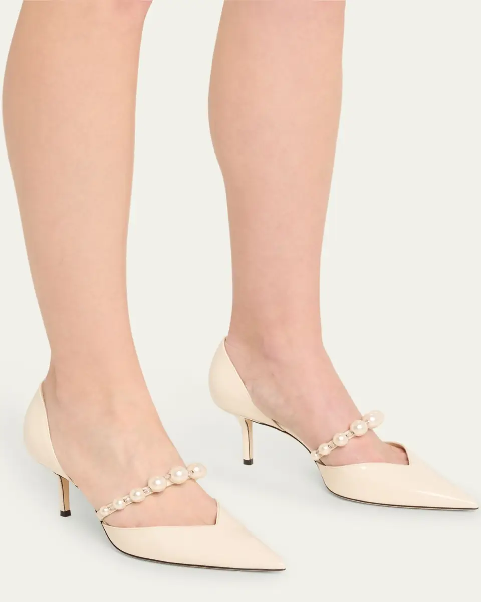 Jimmy Choo Aurelie d'Orsay Pearly Band Pumps | Thumbnail 8 Jimmy Choo Aurelie d'Orsay Pearly Band Pumps | Thumbnail 8
