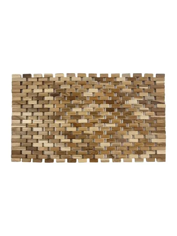 Nomi K Interlocking Wood Folding Placemat, 14" x 19"