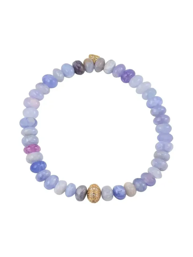 Sydney Evan Sea Urchin Rondelle Bead Bracelet