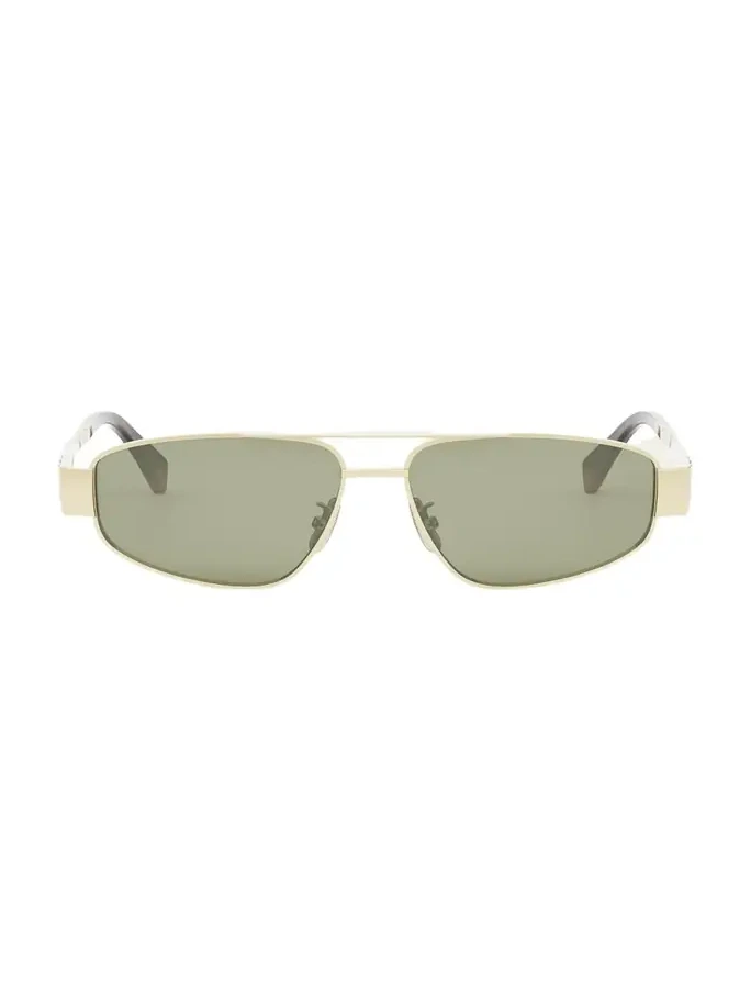 Triomphe Metal Aviator Sunglasses