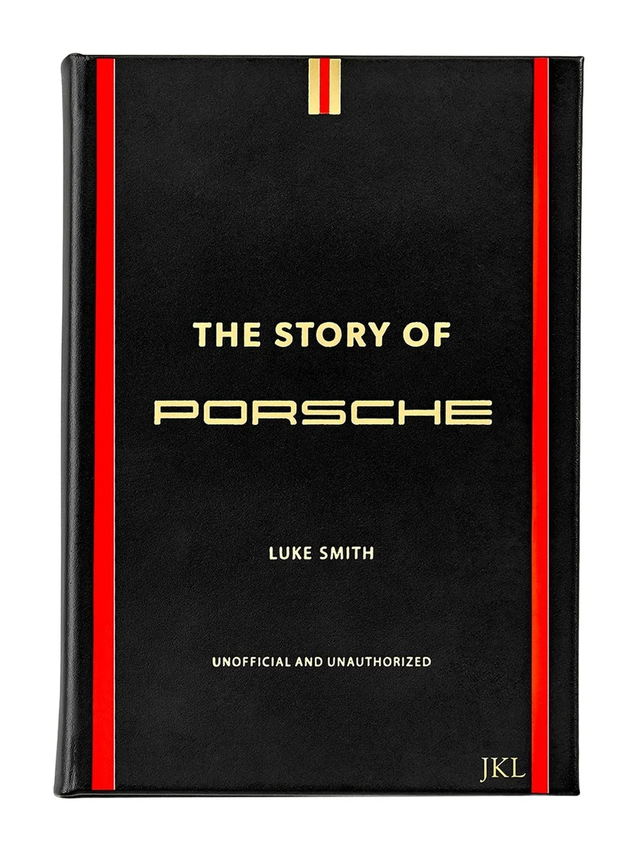 Graphic Image "The Story of Porsche" Leather Bound Book by Luke Smith