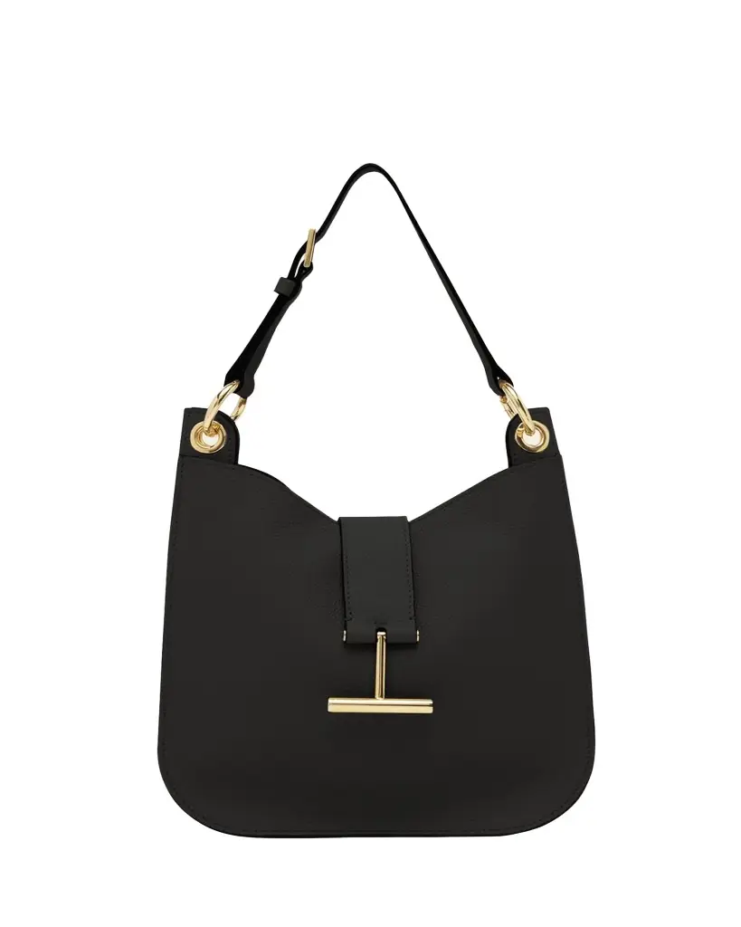 Tara Small Hobo Crossbody in Grained Leather Tara Small Hobo Crossbody in Grained Leather